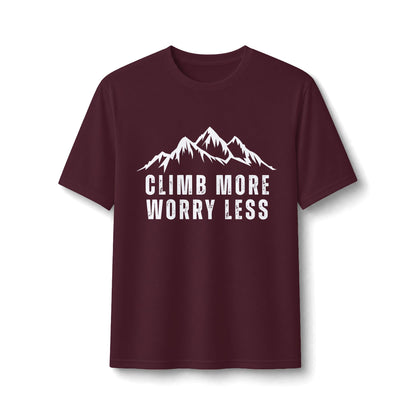 Climb More Worry Less Performance Tee
