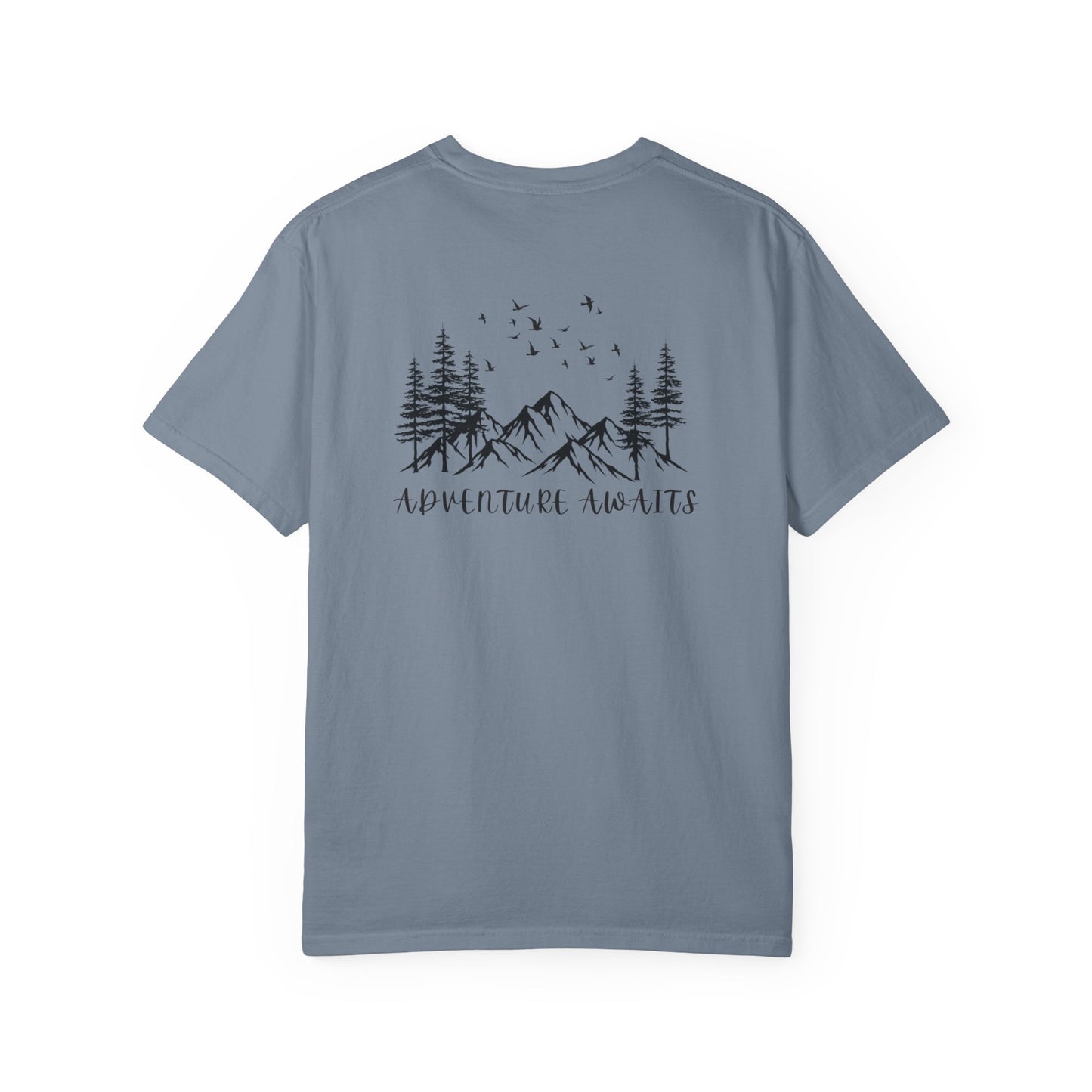 Adventure Awaits T‑Shirt — Mountain & Pine Graphic Tee (Elevation Outfitters)
