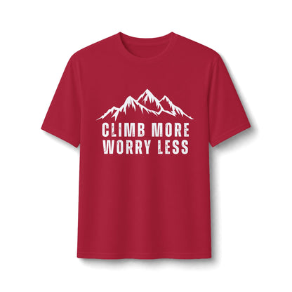 Climb More Worry Less Performance Tee