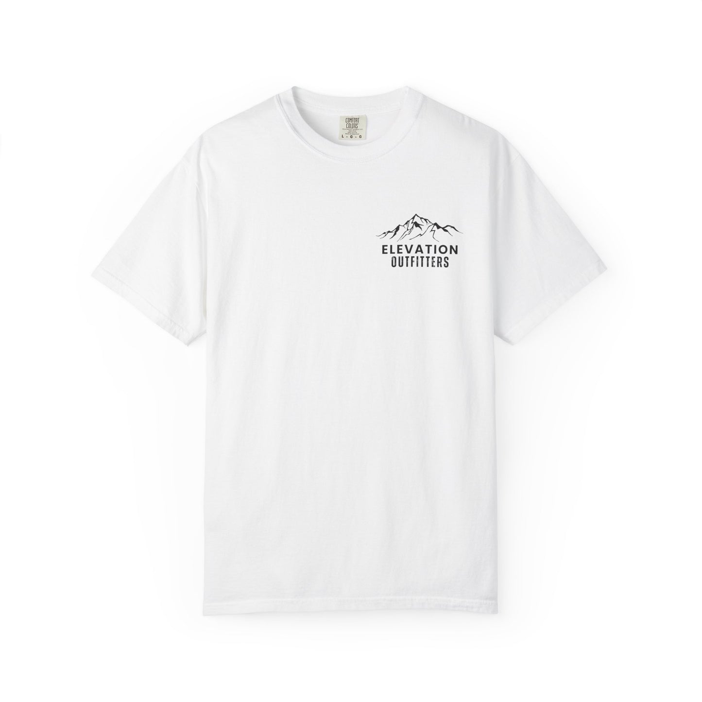 Adventure Awaits T‑Shirt — Mountain & Pine Graphic Tee (Elevation Outfitters)