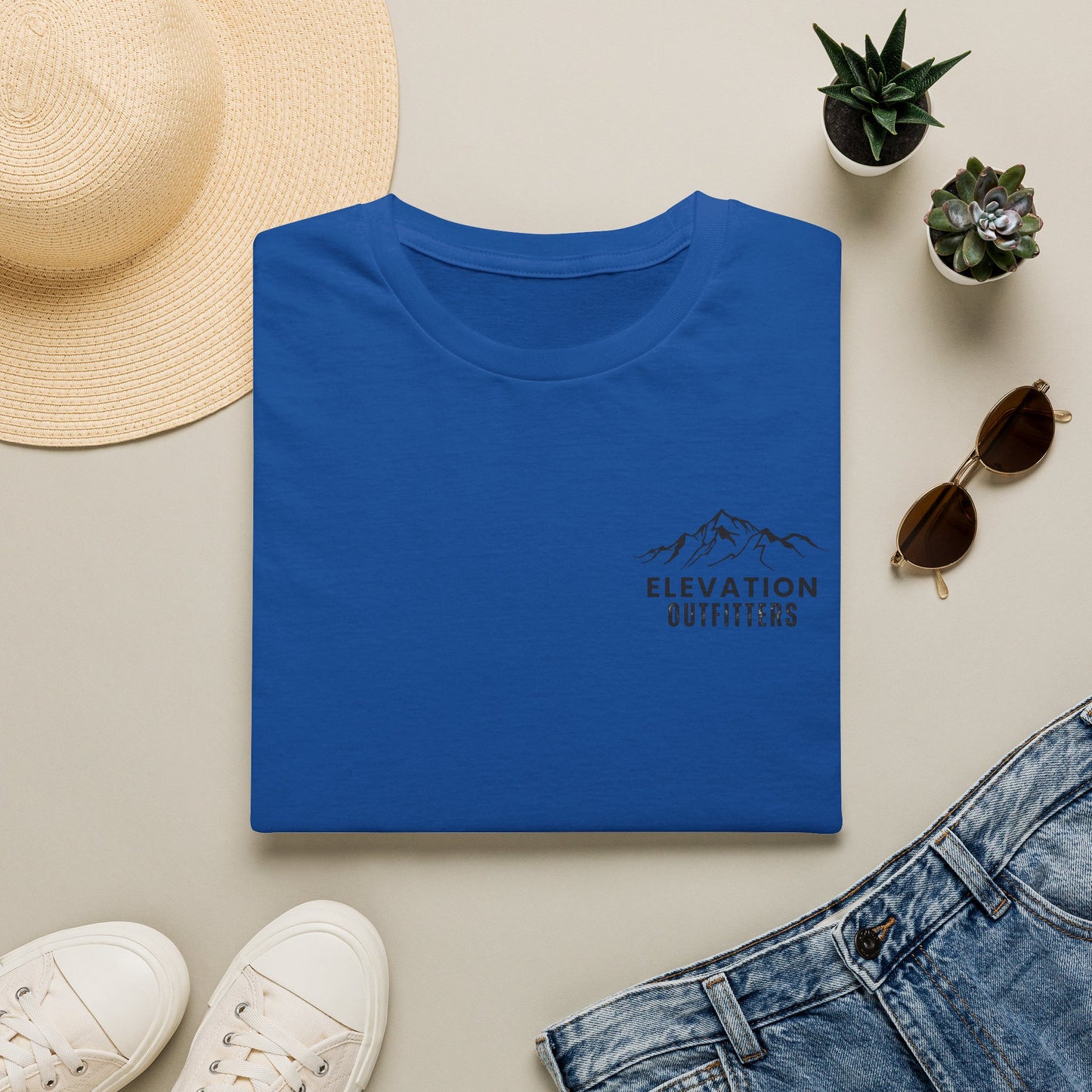 Elevation Outfitters Mountain Logo T‑Shirt — Casual Outdoor Adventure Tee