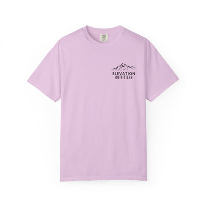 Adventure Awaits T‑Shirt — Mountain & Pine Graphic Tee (Elevation Outfitters)
