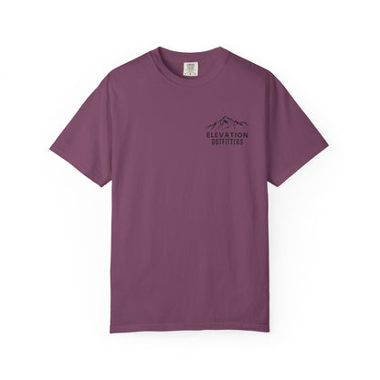 Adventure Awaits T‑Shirt — Mountain & Pine Graphic Tee (Elevation Outfitters)