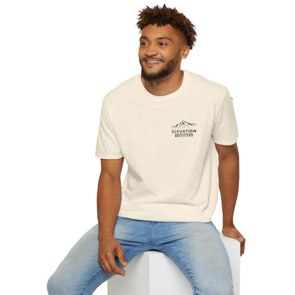 Elevation Outfitters Mountain Logo T‑Shirt — Casual Outdoor Adventure Tee