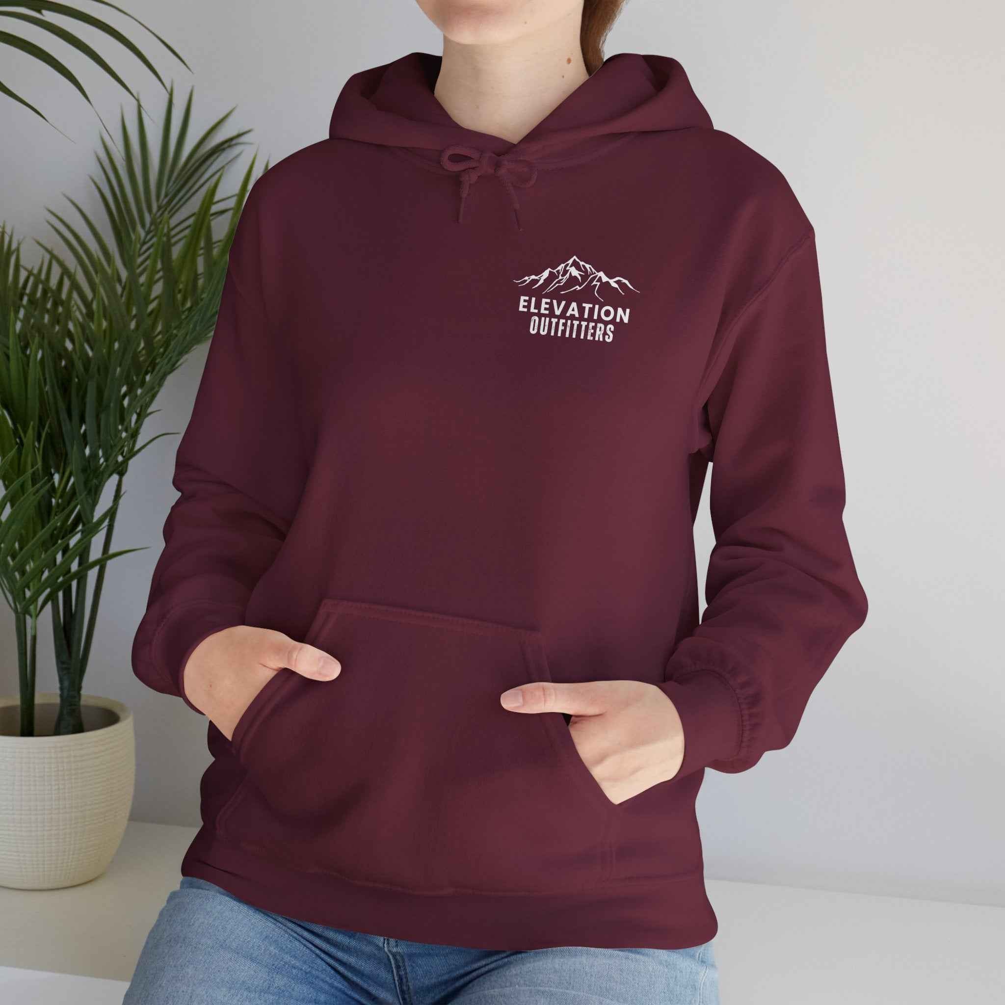 Above The Ordinary Chest Logo Graphic Hoodie