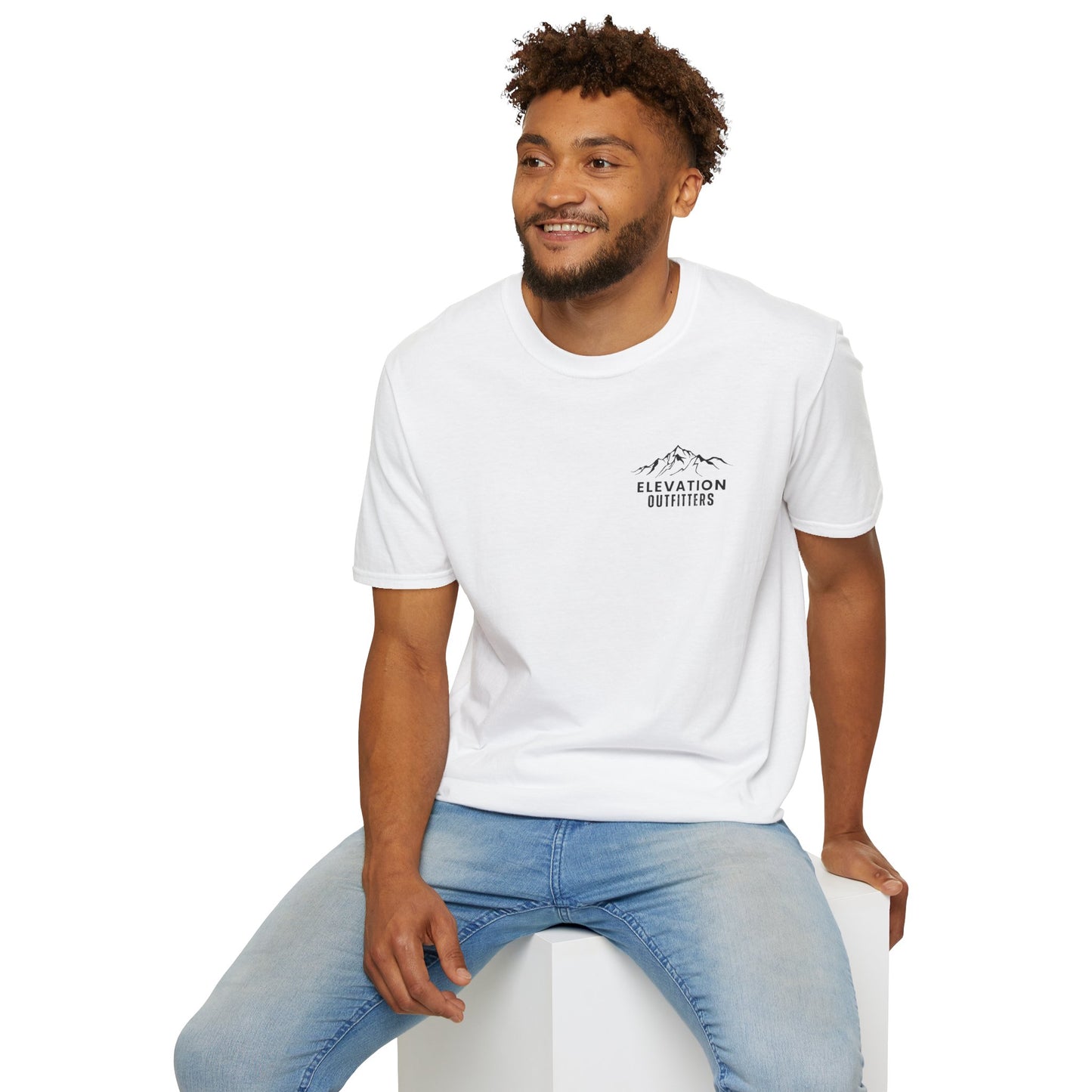 Elevation Outfitters Mountain Logo T‑Shirt — Casual Outdoor Adventure Tee