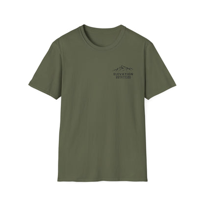 Elevation Outfitters Mountain Logo T‑Shirt — Casual Outdoor Adventure Tee