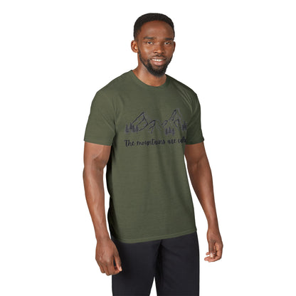 Mountain Graphic T-Shirt — "The Mountains Are Calling" Outdoor Adventure Tee