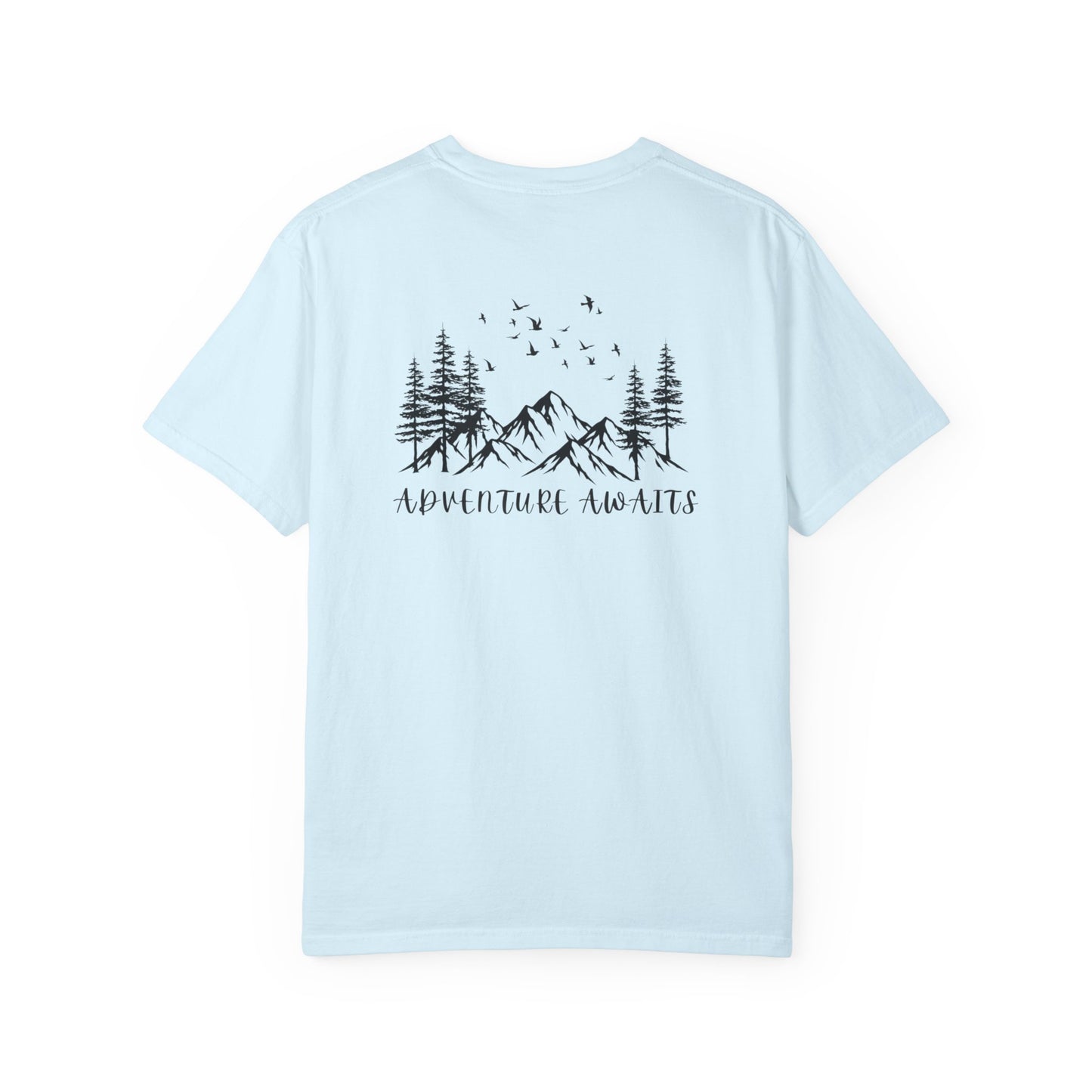 Adventure Awaits T‑Shirt — Mountain & Pine Graphic Tee (Elevation Outfitters)