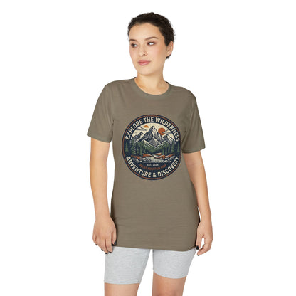 Explore the Wilderness Adventure T-Shirt — Adventure & Discovery Mountain Graphic