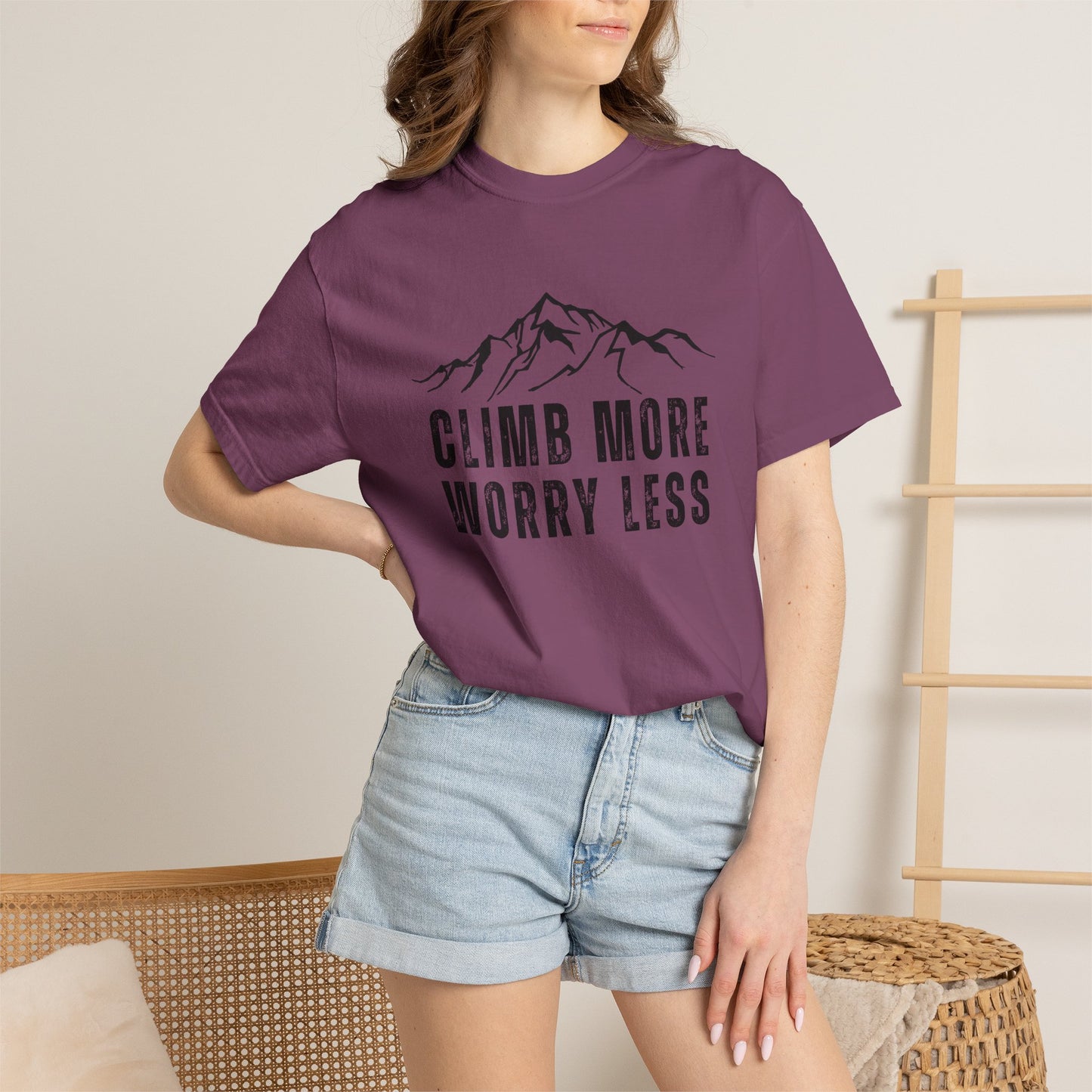 Climb More Worry Less T-Shirt
