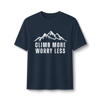 Climb More Worry Less Performance Tee