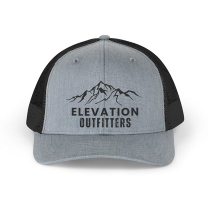 Elevation Outfitters Trucker Hat — Retro Mountain Patch Cap