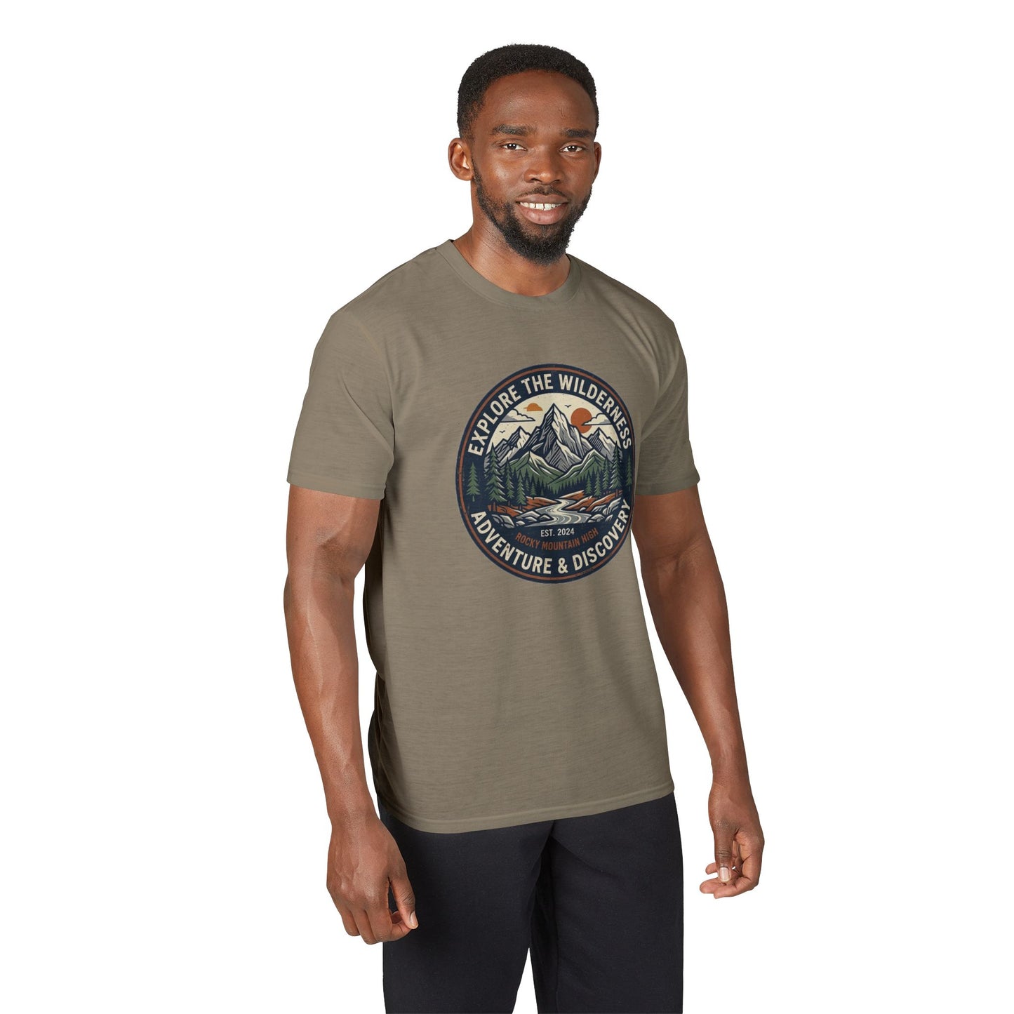 Explore the Wilderness Adventure T-Shirt — Adventure & Discovery Mountain Graphic