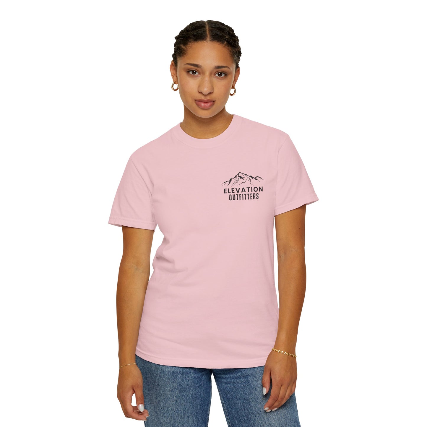 Adventure Awaits T‑Shirt — Mountain & Pine Graphic Tee (Elevation Outfitters)