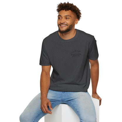 Elevation Outfitters Mountain Logo T‑Shirt — Casual Outdoor Adventure Tee