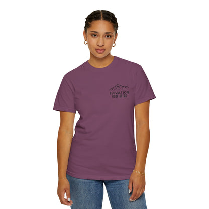Adventure Awaits T‑Shirt — Mountain & Pine Graphic Tee (Elevation Outfitters)