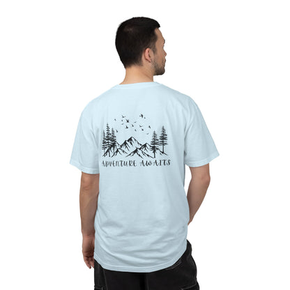Adventure Awaits T‑Shirt — Mountain & Pine Graphic Tee (Elevation Outfitters)