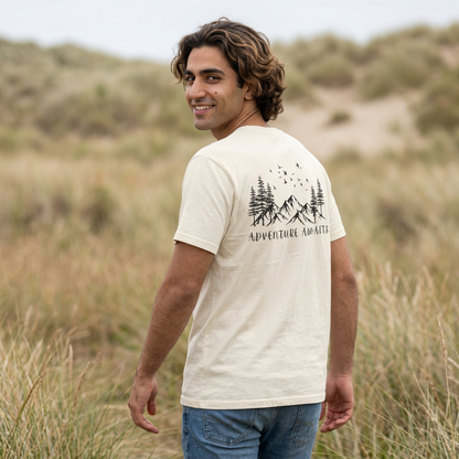 Adventure Awaits T‑Shirt — Mountain & Pine Graphic Tee (Elevation Outfitters)