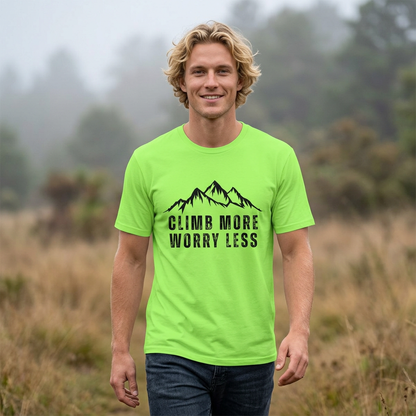 Climb More Worry Less Performance Tee