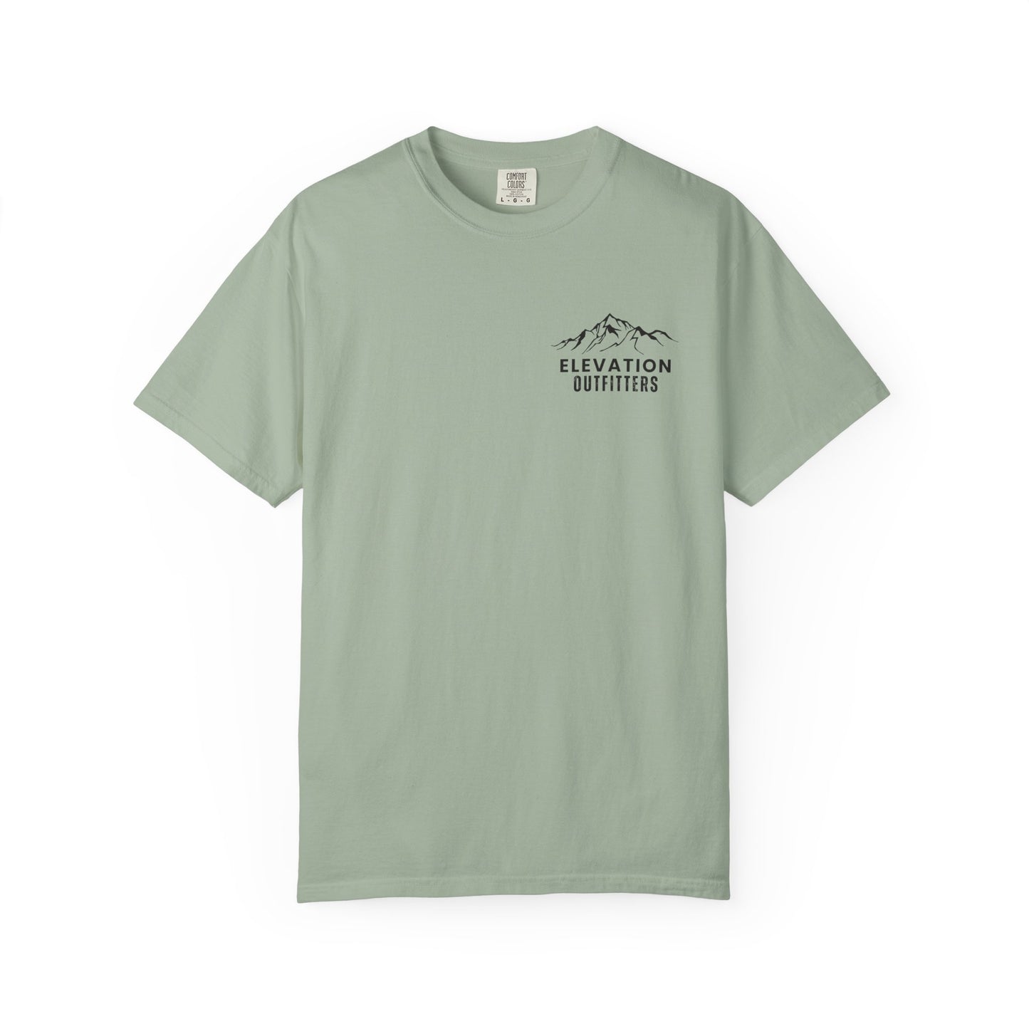 Adventure Awaits T‑Shirt — Mountain & Pine Graphic Tee (Elevation Outfitters)
