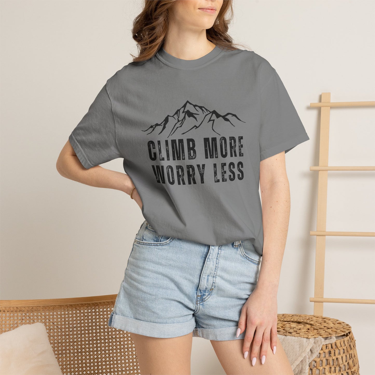 Climb More Worry Less T-Shirt