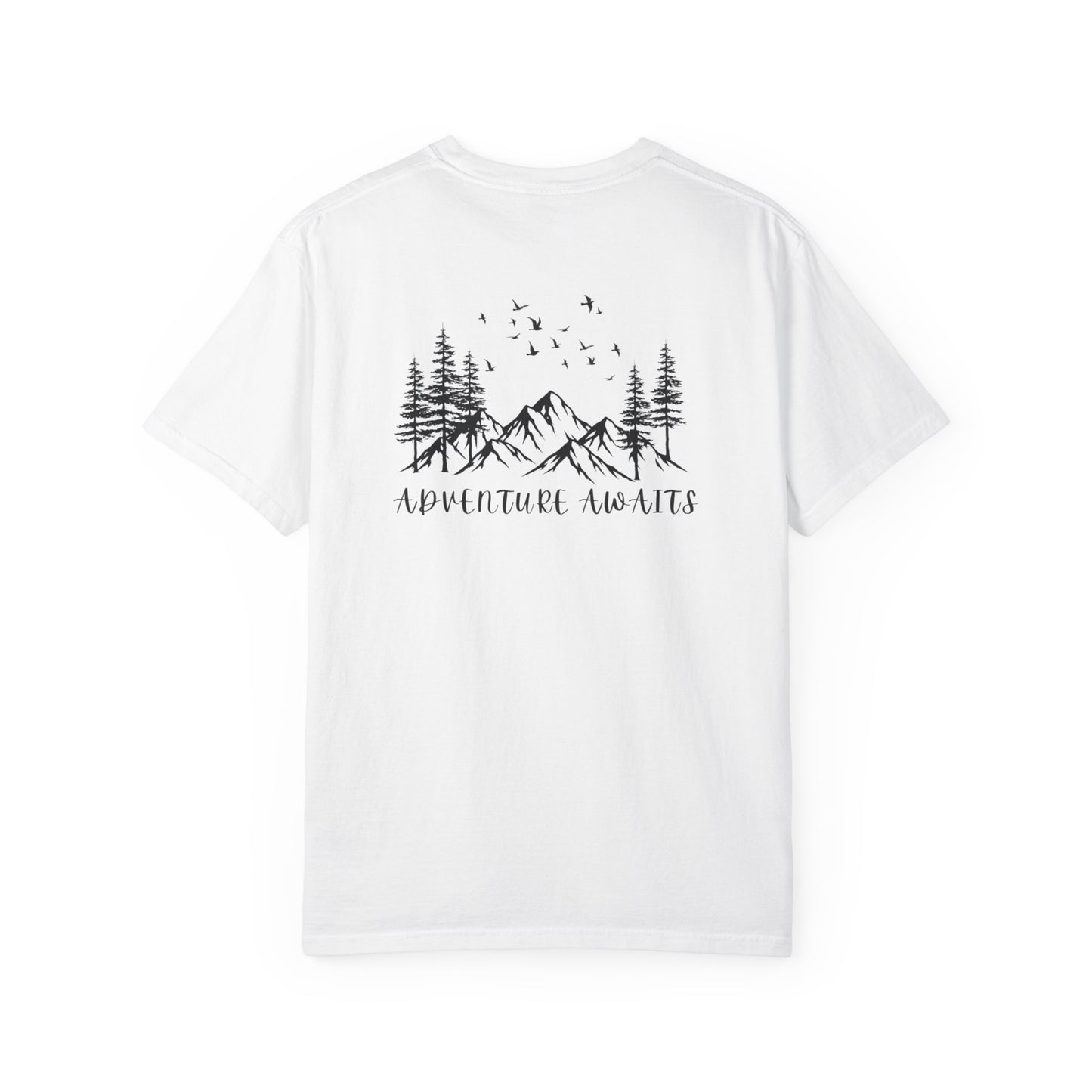 Adventure Awaits T‑Shirt — Mountain & Pine Graphic Tee (Elevation Outfitters)
