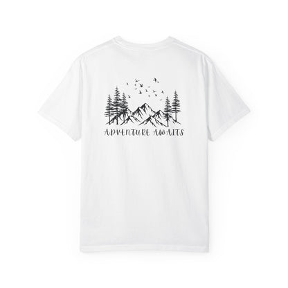 Adventure Awaits T‑Shirt — Mountain & Pine Graphic Tee (Elevation Outfitters)