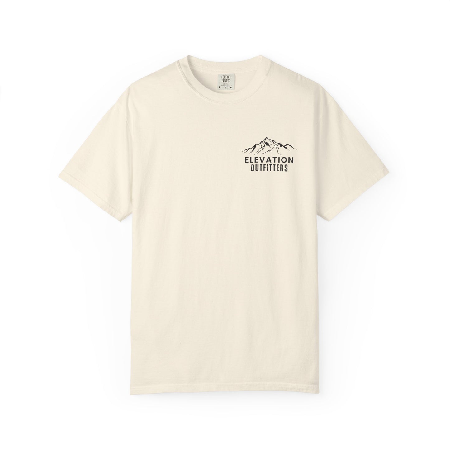 Adventure Awaits T‑Shirt — Mountain & Pine Graphic Tee (Elevation Outfitters)