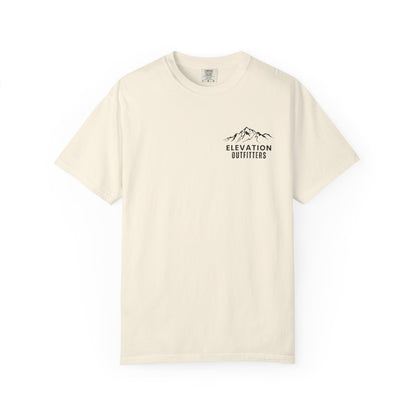 Adventure Awaits T‑Shirt — Mountain & Pine Graphic Tee (Elevation Outfitters)