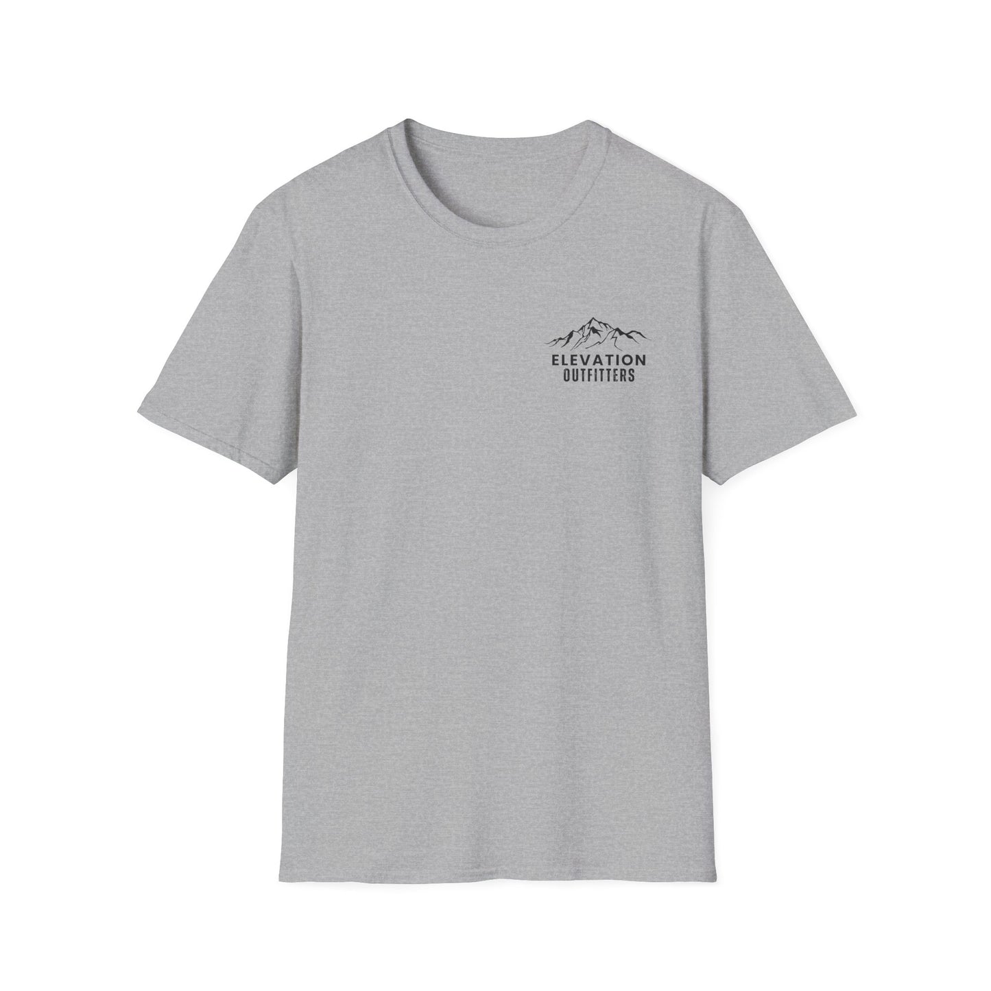Elevation Outfitters Mountain Logo T‑Shirt — Casual Outdoor Adventure Tee