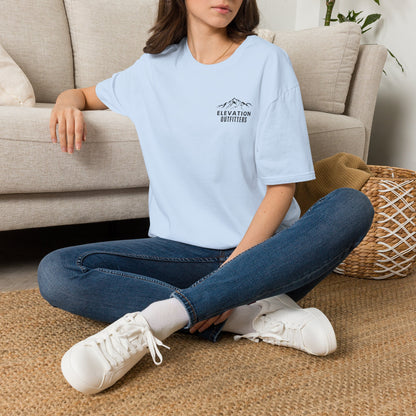 Elevation Outfitters Mountain Logo T‑Shirt — Casual Outdoor Adventure Tee