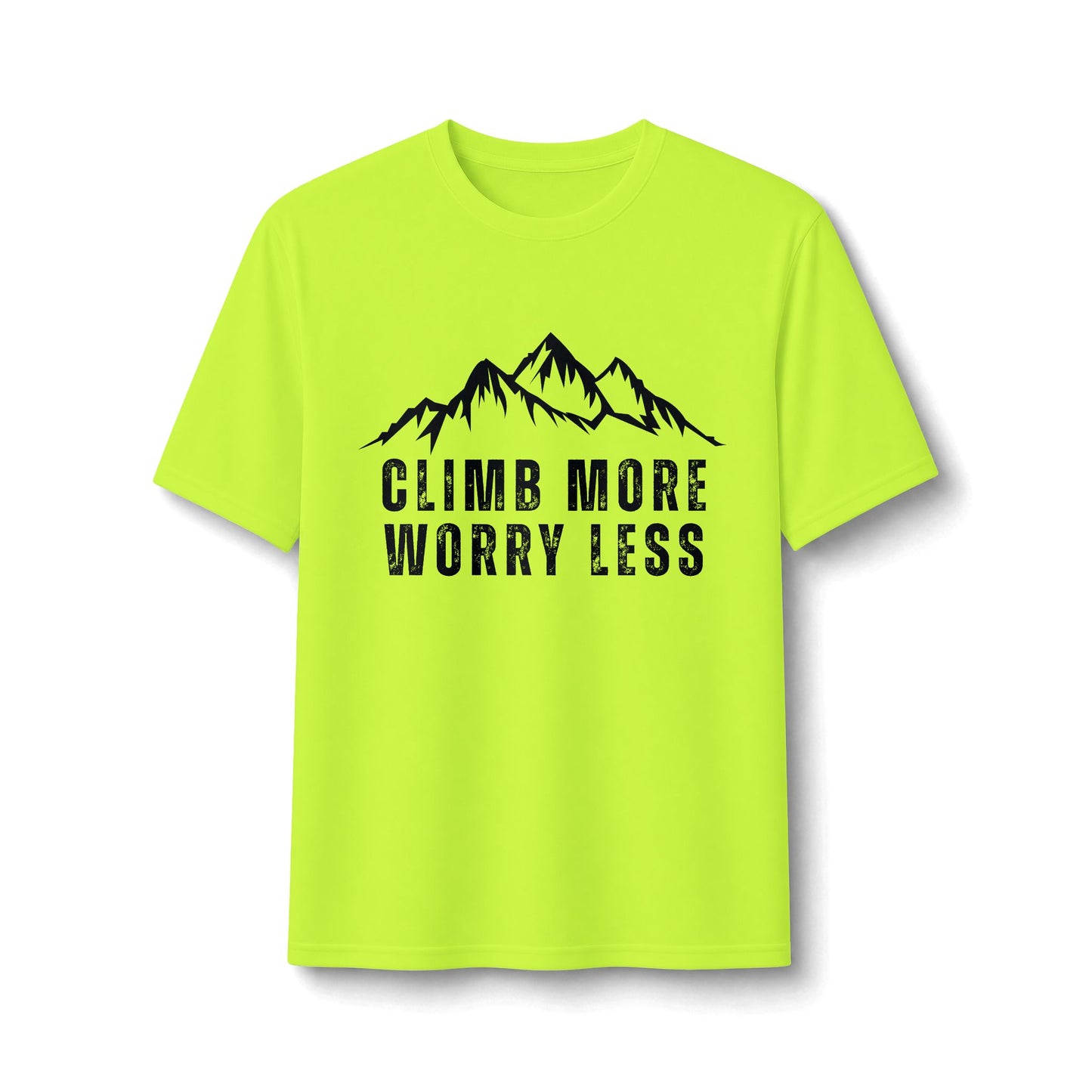 Climb More Worry Less Performance Tee