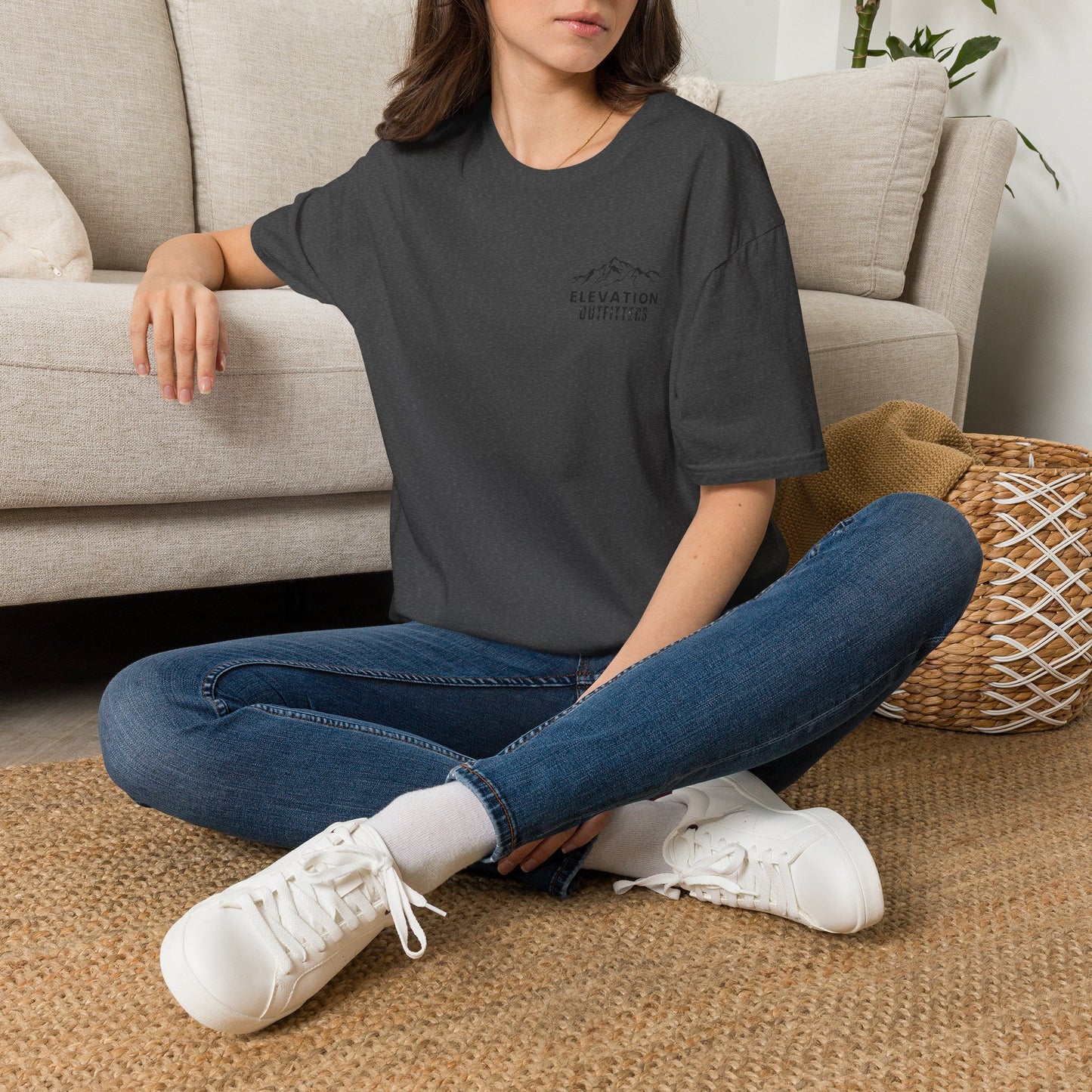 Elevation Outfitters Mountain Logo T‑Shirt — Casual Outdoor Adventure Tee