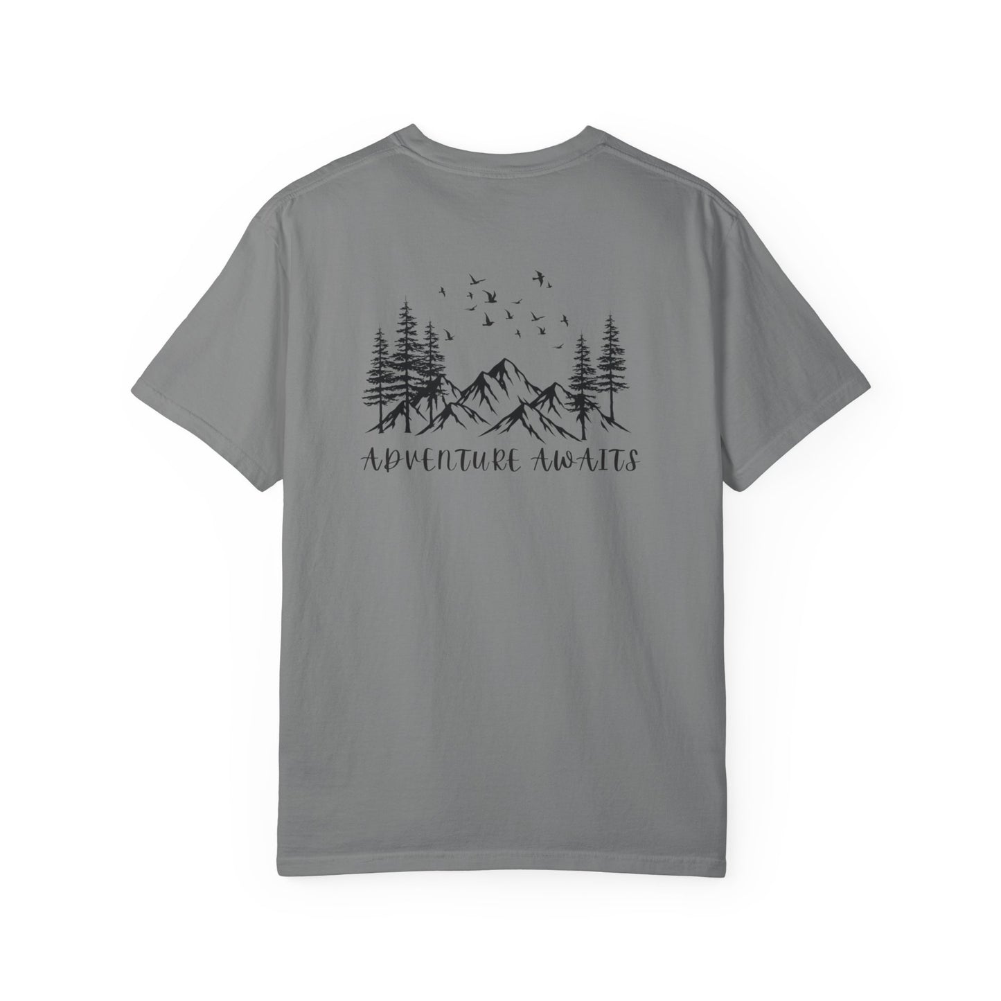 Adventure Awaits T‑Shirt — Mountain & Pine Graphic Tee (Elevation Outfitters)