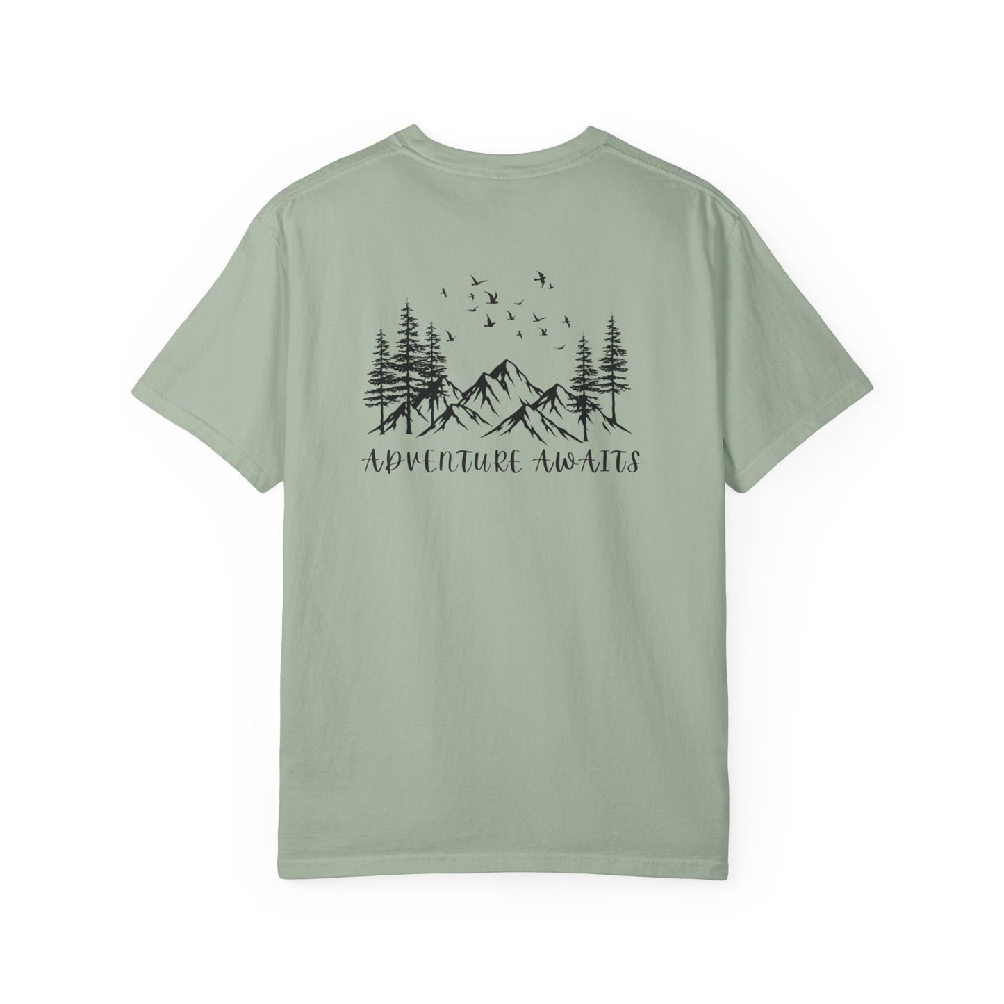 Adventure Awaits T‑Shirt — Mountain & Pine Graphic Tee (Elevation Outfitters)