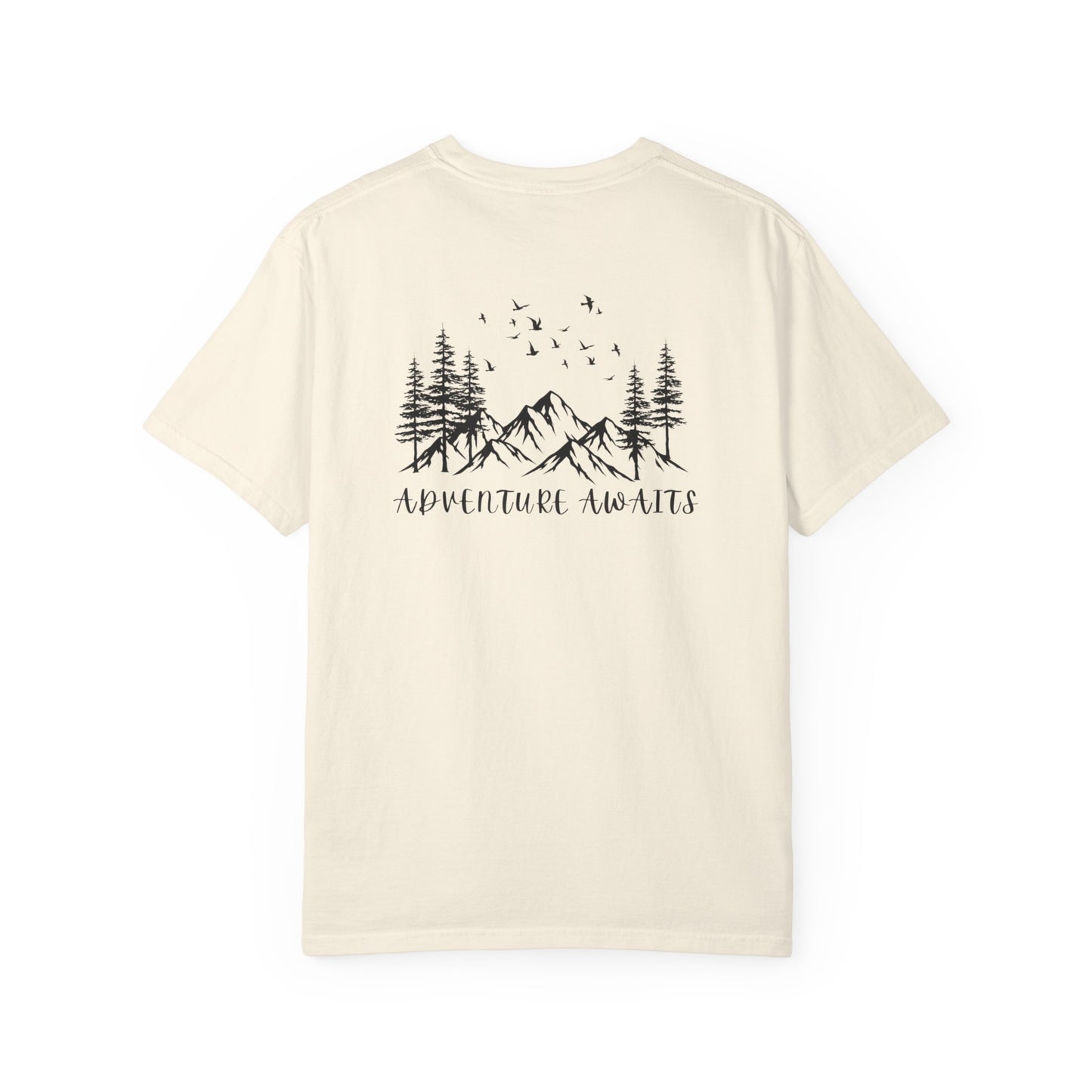 Adventure Awaits T‑Shirt — Mountain & Pine Graphic Tee (Elevation Outfitters)