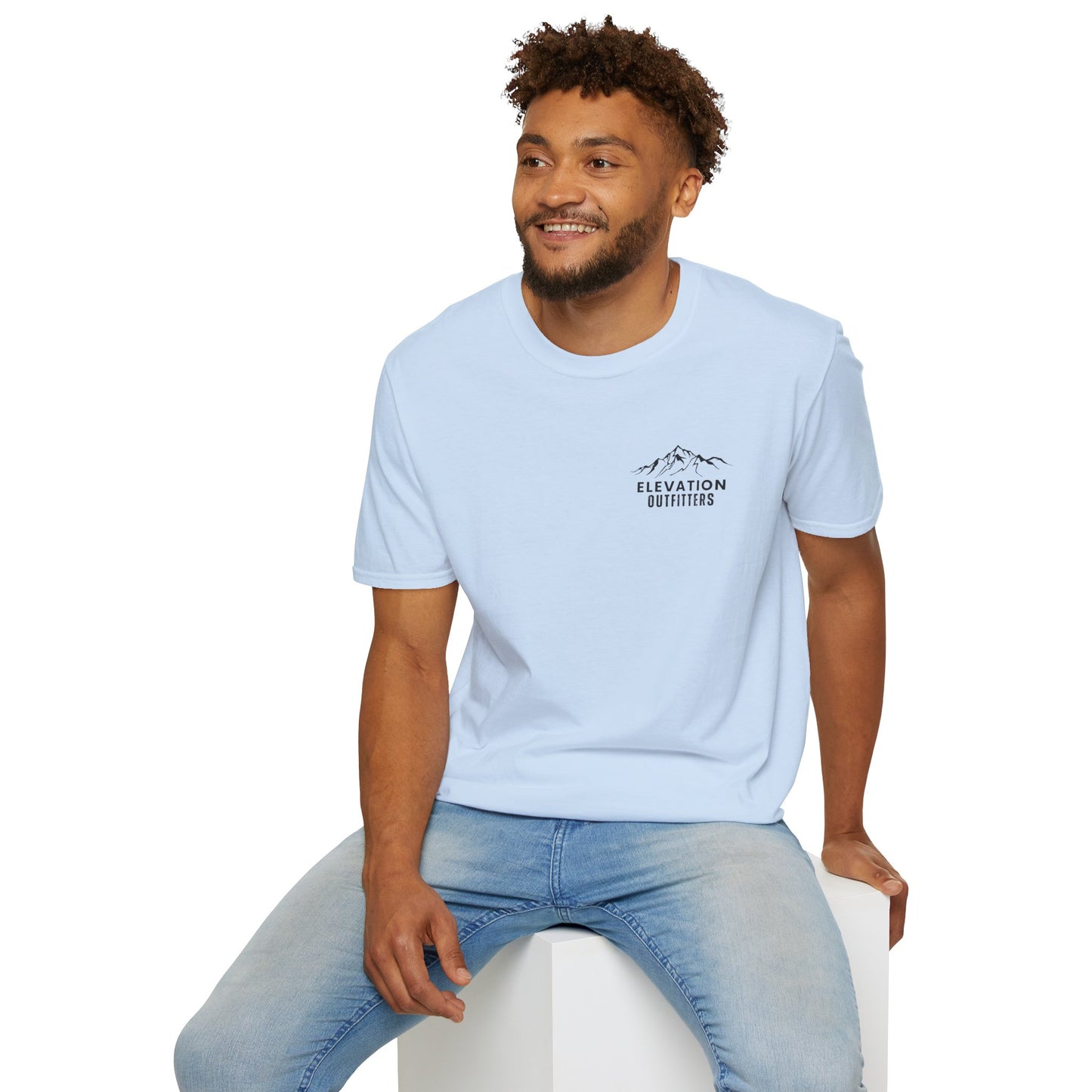 Elevation Outfitters Mountain Logo T‑Shirt — Casual Outdoor Adventure Tee