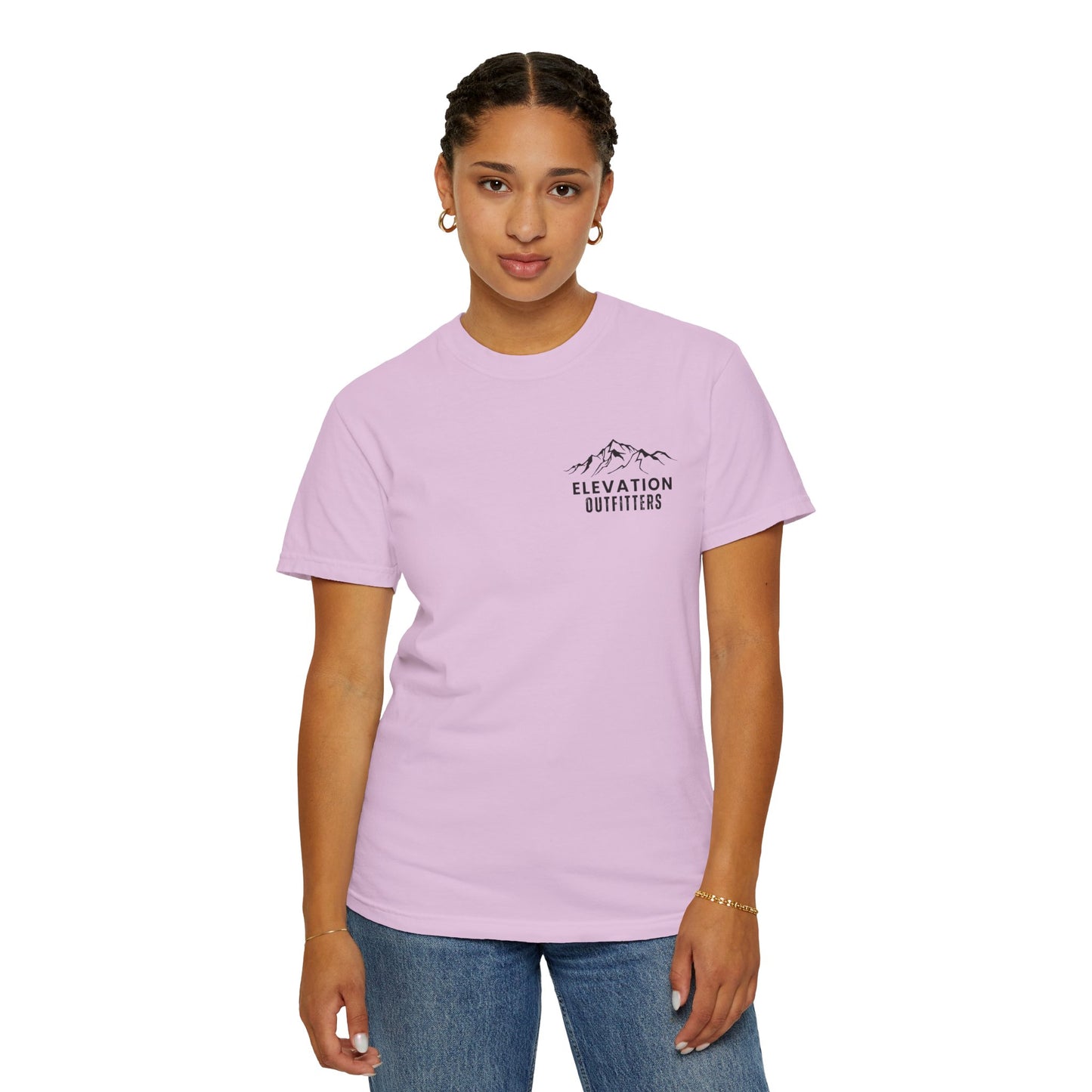 Adventure Awaits T‑Shirt — Mountain & Pine Graphic Tee (Elevation Outfitters)