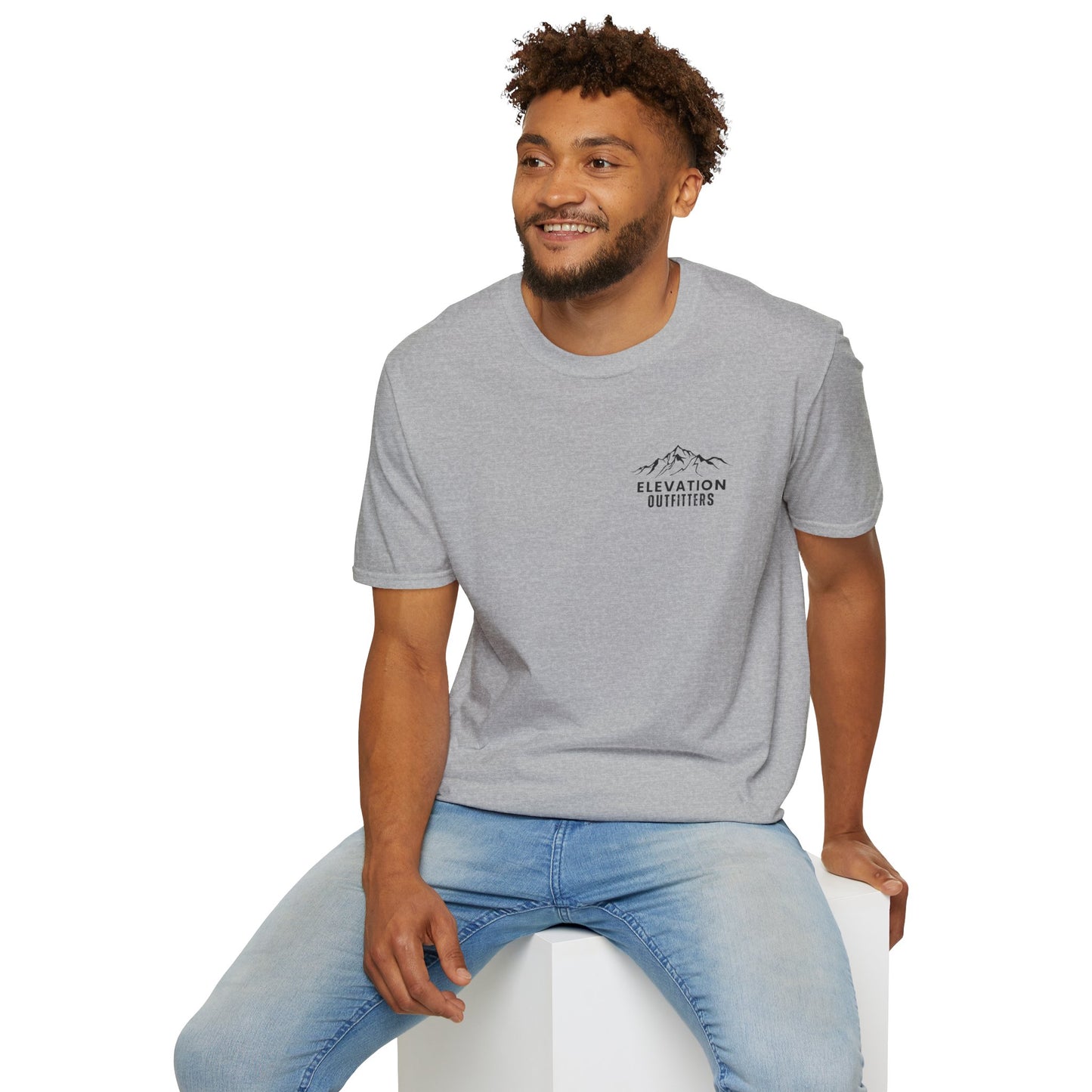 Elevation Outfitters Mountain Logo T‑Shirt — Casual Outdoor Adventure Tee