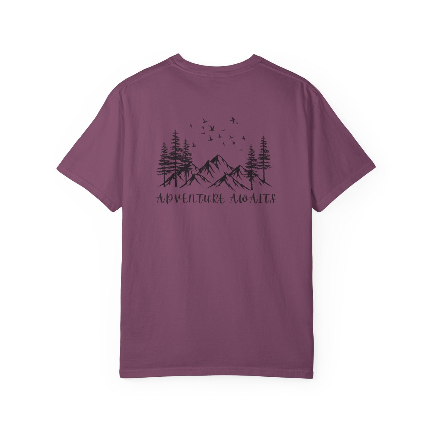 Adventure Awaits T‑Shirt — Mountain & Pine Graphic Tee (Elevation Outfitters)