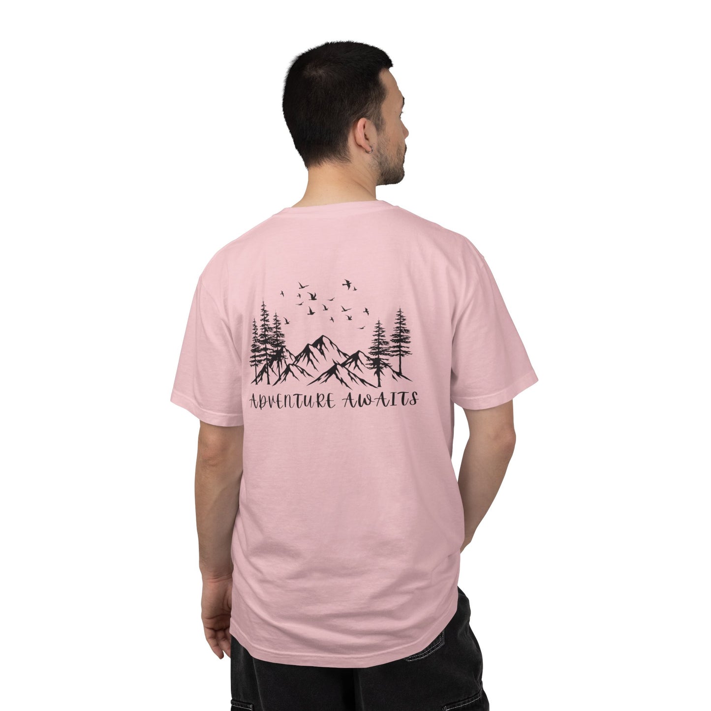 Adventure Awaits T‑Shirt — Mountain & Pine Graphic Tee (Elevation Outfitters)