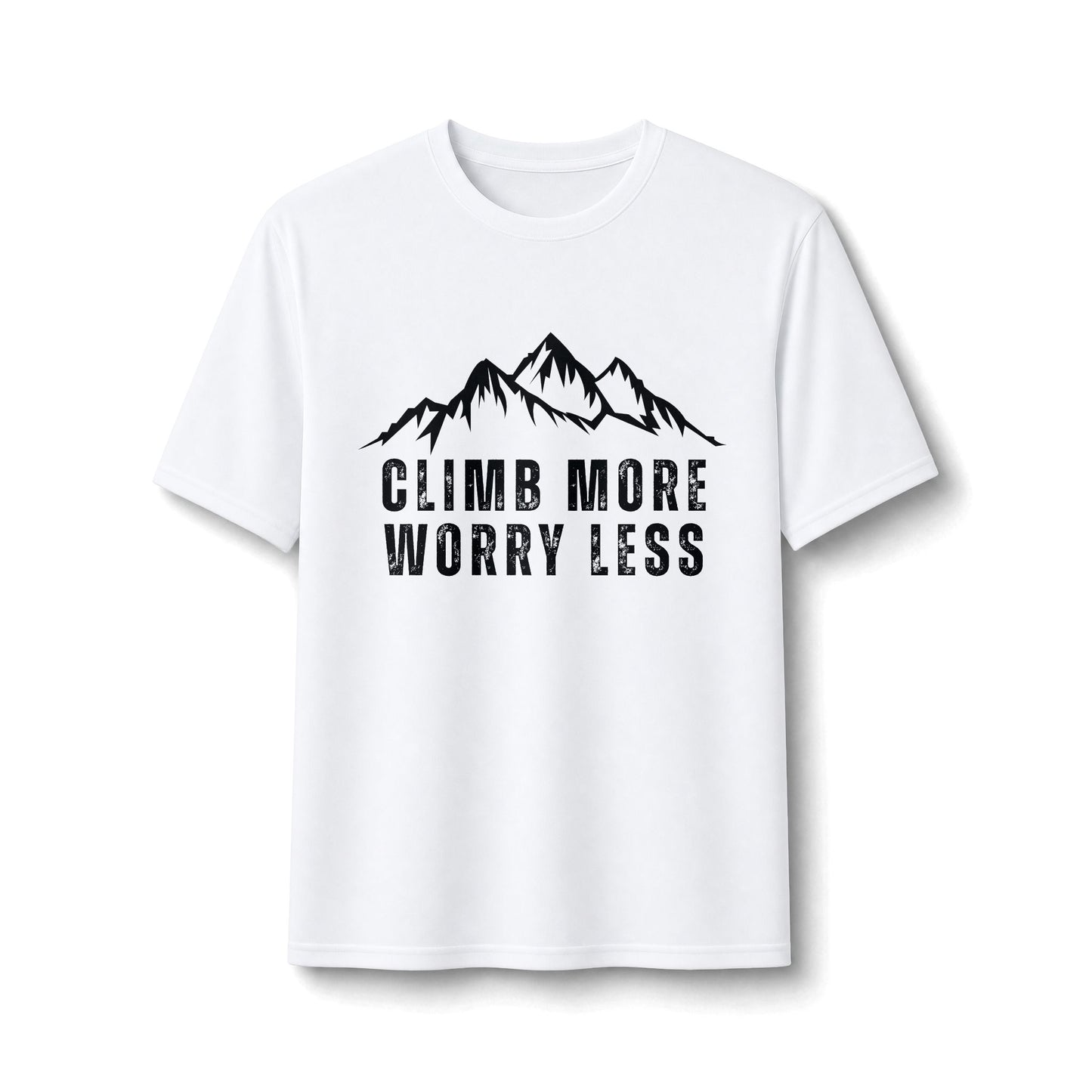 Climb More Worry Less Performance Tee